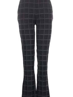 Women's Plaid Pants - Black Gray